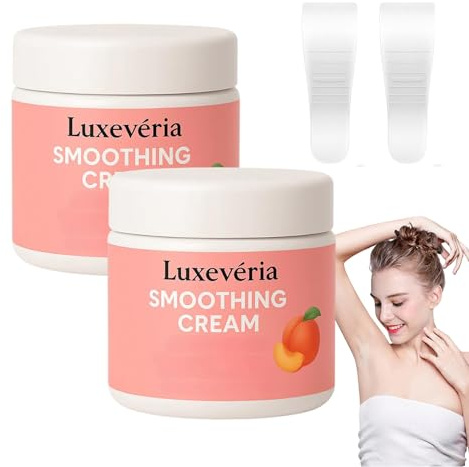 Luxevéria Gesichtshaarentfernungscreme, Luxevéria Creme, Herbionyx Glättungscreme, Glättet Die Haut Effektiv, Sicher Für Empfindliche Haut Und Zarte Bereiche (2 Stück)