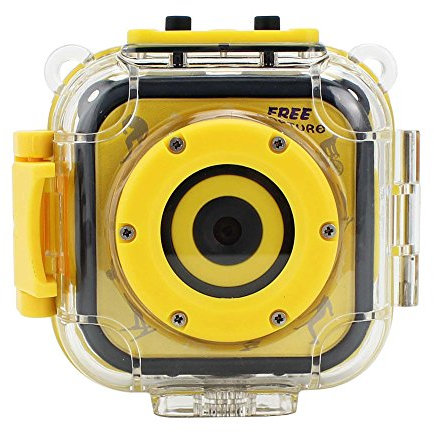 MASUNN Free Capture 1.3Mp 720P Hd 1.77 Inch Screen Waterproof Kid Action Sport Camera - Yellow
