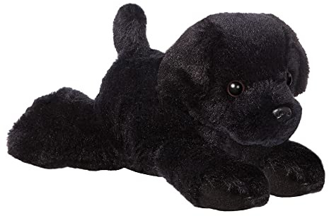 Aurora 31295 Mini Flopsies Blackie Schwarzer Labrador-Hund, 20,3 cm, weiches Spielzeug, 20,3 cm