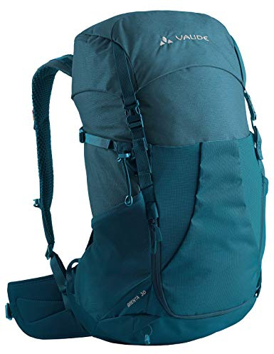 VAUDE Wanderrucksack Brenta 30l, wasserabweisender Rucksack Damen & Herren, komfortabler Trekkingrucksack mit integrierter Regenhülle, praktische Fächeraufteilung