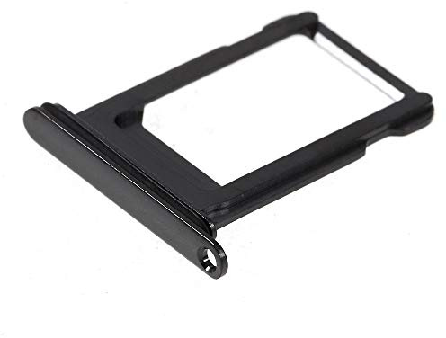 jbTec SIM-Tray kompatibel mit Apple iPhone X / 10 - Kartenhalter Single Slot Schlitten Rahmen Simkarte Schwarz
