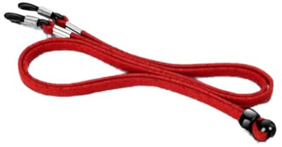 Brillenband aus PU-Leder Gr. Einheitsgröße, rot