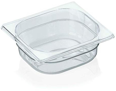 Kadida Gastronormbehälter -GN 1/6- GN Pans Gastro Behälter aus Polycarbonat PC, Verschiedene Höhen erhältlich, Größe: 1/6-65mm
