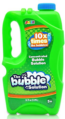 JOYIN 32 oz Concentrated Bubble Solution (Green) for Kids, Boys and Girls Summer Game, Party Favors, Summer Outdoor Fun,pretend and play, Educational Toys, and School Classroom Prizes