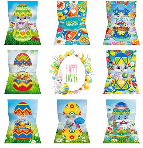 ycyingcheng Weihnachten 5D DIY spezielle Form Bohrmaschine Diamant Karten, 5D DIY Diamant Malerei Grußkarten Mosaik Handwerk Urlaub Party