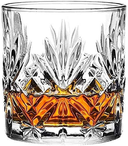Decantador de whisky Decantador de vino Copa de vodka Artículos de bar Moda antigua Grabado Diamante Cristalino Vaso de whisky Vaso Hotel Restaurante Vasos de agua Decantador (Color : #4)