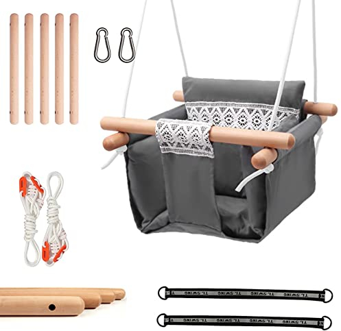 Babyschaukel Holz,Kleinkindschaukel,Holzschaukel Baby,Schaukelsitz,Kinderschaukel Indoor,Babyschaukel Kinderschaukel Holz,Schaukel für Kinder Garten Indoor Outdoor