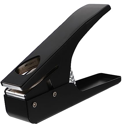 Toyvian Gitarren Plektrum Stanzer Aus Langlebigem Metall Für Ukulele Bass Selbstgemacht Gitarrenzubehör Werkzeug Zum Herstellen Von Plektren Aus Kunststoff Klein Und Tragbar