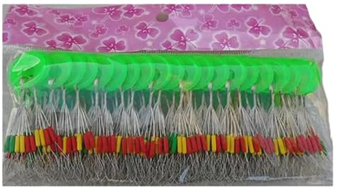 tixoacke 100 Stück bunte Perlen Angeln Bobber Stopper Float Sinker Stopps für Angelschnur Oval/Zylinder Float Stop Stopper Float Stop Stopper