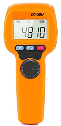 DT50D Digital Lcd Tacómetro de estroboscopio flash sin contacto Revolución fotoeléctrica medidor de medidor de velocímetro 60~4999 9 rpm