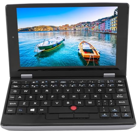 Xiuganpo 7'' Touch Screen -Laptop, 2MP Frontkamera Tragbarer Laptop-Computer mit 2,4G 5G Dualband, 5000mAh 2 GB DDR4L 1 TB SSD-Notebook-PC für Studenten, Tastatur in Voller Größe