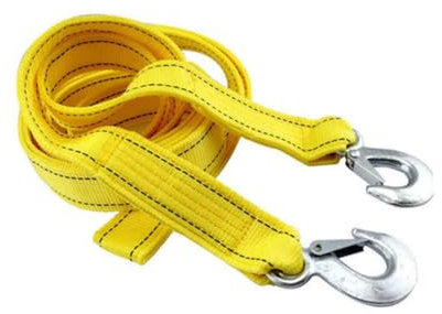 JECOMPRIS 1stück Nylon Abschleppseil Doppeltes Dickes Auto-Trailer-Seil Für Pannenhilfe Reflektierend Mit Sicherem Haken Für Outdoor-aktivitäten