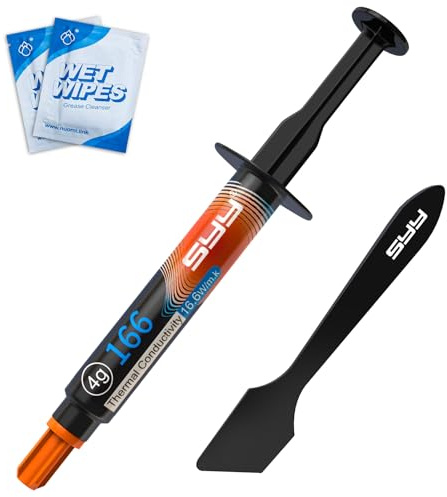SYY Pate Thermique Processeur avec Toolkit Nouvelle Mise à Niveau Facile à appliquer Pate Thermique à Base de Carbone, Pate Thermique pour GPU/CPU/VGA/IC/LED (4G)