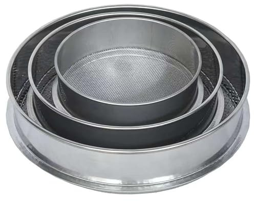 rongweiwang 3 paket/los Feine Mesh Sieb Garten Set Sieben Boden Steine Und Kompost 3Pcs Garten Sieb 15cm 20cm 25cm Edelstahl