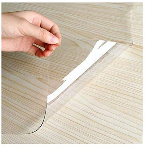 SHAARI Pellicola Protettiva for Tavolo Vetro Morbido in PVC Tappetino Sedie 1,5 Mm, 2 Mm, 3 Mm Isolamento Termico Spesso Trasparente Impermeabile E Antiscottatura (1.5mm,70X140)