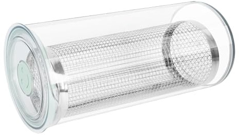 Generisch Bol à panure pour frire - Rouleau de distribution transparent à 360 ° - Avec couvercle - Pour la cuisine ménagère, la pâtisserie, le camping, la préparation des repas, la friture