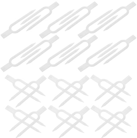 VALICLUD Set 10 Spilli per Piante da Interno ed Esterno Forche di Plastica Trasparenti 5Cm per Fissaggio e Supporto Fragole Morsetti Fissi per Piante Rampicanti e Coperture da