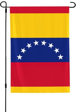 Bandera de Venezuela resistente a la intemperie, bandera de doble cara, 71 x 102 cm, decoración de temporada para jardín, patio y porche