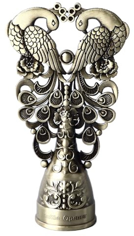 petjoyful Apribottiglie in metallo vintage per evitare scivolamenti Apribottiglie per birra retrò decorativi ispessiti per bar e ristoranti di casa (Colore Bronzo)