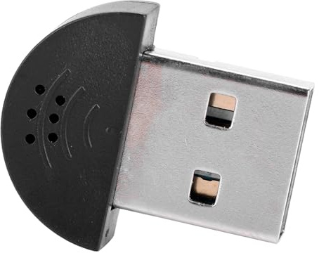 Microfono Portatile USB Mini Studio per Parlato con Alta sensibilità per Computer PC, Adattatore Microfono con Cancellazione del Rumore per PC Portatile, Adatto per la Registrazione Chat