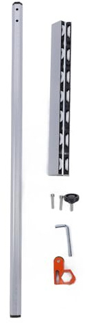 Fafeicy Herramienta de Corte de Vidrio Manual con 14 Rodillos, Cortador de Aleación de Aluminio Tipo T para Azulejos de Espejo y Vidrio Grueso