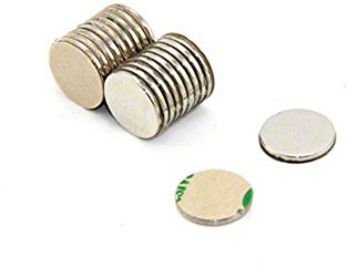 Magnetastico | 20 Piezas imanes autoadhesivos potentes neodimio N52 Disco 20x1 mm| Imanes Fuertes Adhesivos con Cinta Adhesiva| Imanes N52 película Adhesiva, iman Adhesivo, iman Autoadhesivo