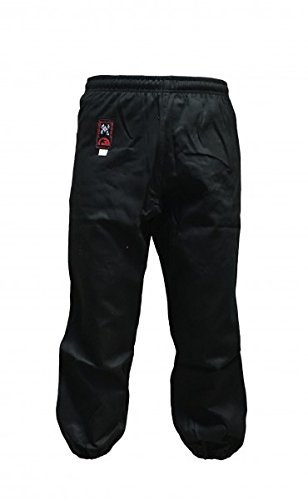 Budodrake Kung-Fu Hose schwarz mit Bündchen (140)