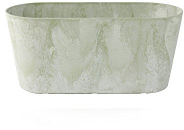 Artstone Balkonkasten, Claire, frostbeständig und leichtgewichtig, eukalyptus, 38x16x17 cm, 136214