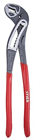 STIER Pince multiprise isolée 240 mm, DIN ISO 8976, poignée bimatière