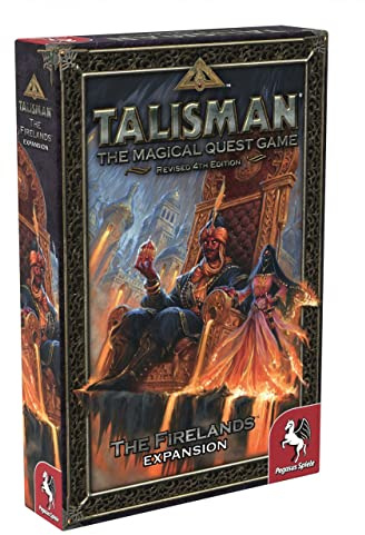 Pegasus Spiele , Talisman: The Firelands Expansion , Board Game , Ages 13+ , 2-6 Players , 90 Minutes Playing Time