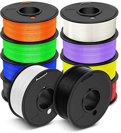 JAYO PLA META Filament 1.75mm, 3D Drucker Filament, PLA 0.25KG Pappspule*8, Maßgenauigkeit +/- 0.02mm, Hohe Zähigkeit, Guter Fluss Geeignet für Schnellen Druck, 8-Pack