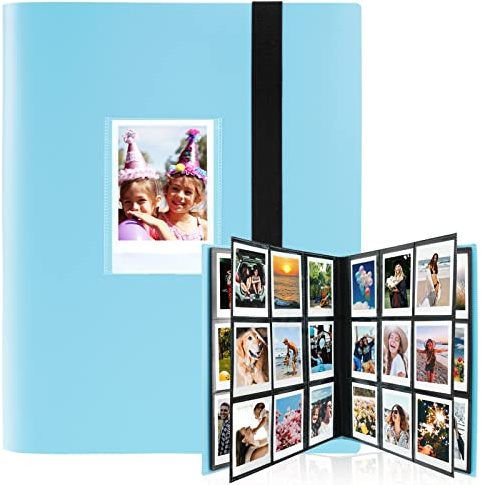 Fotoalbum med 432+1 3 tuns filmfickor - kompatibel med Fujifilm Instax Mini 12, 11, 9, 8, 25, 70, 90, 40, 99 SE, 7+ Mini LiPlay EVO Link, Polaroid Snap PIC-300, Kodak Instant Printer