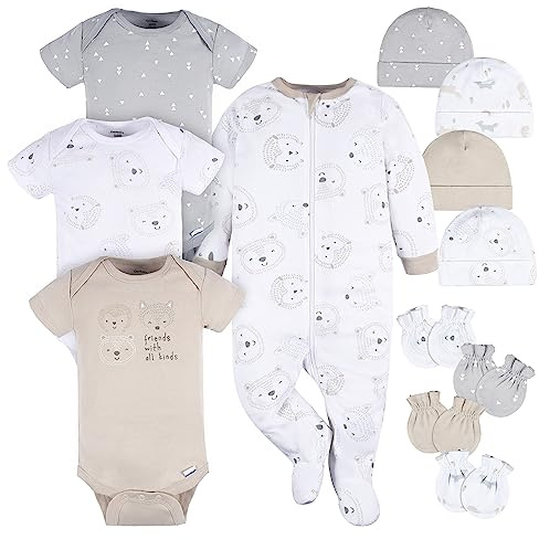 Gerber Baby Boys 12 Piece Layette Gift Set, Woodland, Newborn