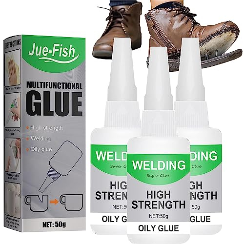RWRAPS 3 STK Jue Fischkleber,Jue-Fish Welding hochfester öliger Kleber,Universal-Superkleber,Multifunktionskleber Universal-Reparaturkleber Schweißkleber