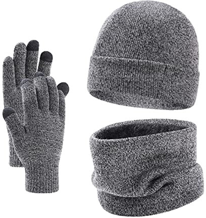 Damen Fleece Winddicht Loop-Schal Nackenwärmer Fleece Futter Winterkreisschal Schlauchschal Modischer Loopschal mit Design Softes Fahrrad Indoor Aktivitäten Winddichte Herre Schal