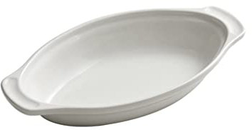 Plato de fiesta Plato para servir Bandeja para servir Arroz al horno binaural simple Plato para hornear Vajilla de hotel Plato hondo para el hogar Plato de ensalada (Tamaño: Mediano) (Un color pequeño