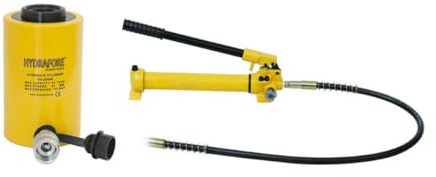 Hohlzylinder (20T-50mm), Hyd. Handpumpe (700bar, 700cm3) (B-700+YG-2050K)