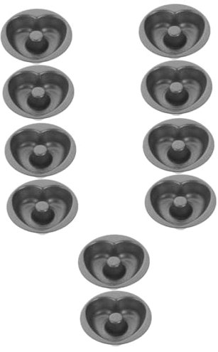 Alipis 10pièces Moule à Doughnuts Acier Non-adhésif Pour Pâtisserie Maison Pour Gâteaux Et Cookies Outil Pratique De Cuisine