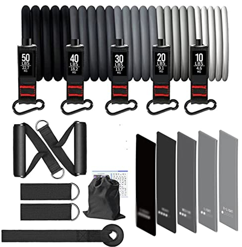 Widerstandsbänder-Set, Fitness-Workout, Fitnessstudio, Zugseil, Yoga, Latexschlauch, Sportbänder, Trainingsgeräte für zu Hause (Farbe: A, Größe: 20–60)