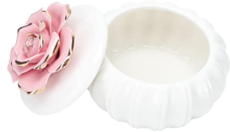 WOFASHPURET Bocal De Conservation Hermétique Céramique Élégant Bocal à Couvercle Avec Motif Décoratif Boîte De Rangement Pour Maison