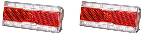 2 feux arrière Dynamo de vélo Avec FEU de stationnement, AC 6V 0.5W, FEU arrière LED adapté à un Trou de Montage de 50mm, Lampe de Support de vélo