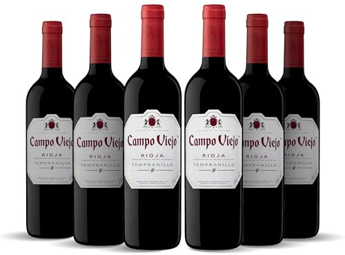 Campo Viejo Tempranillo D.O.CA Rioja Vino Pack de 6 botellas - 750ml
