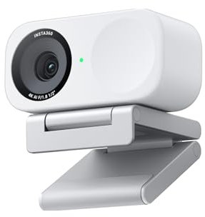 Insta360 Link 2C Standard Bundle Polarweiß - 4K Webcam für PC/Mac, 1/2 Sensor, Auto-Framing, HDR, Mikro mit KI-Geräuschunterdrückung, Gestestenkontrolle für Streaming, Videoanrufe, Gaming