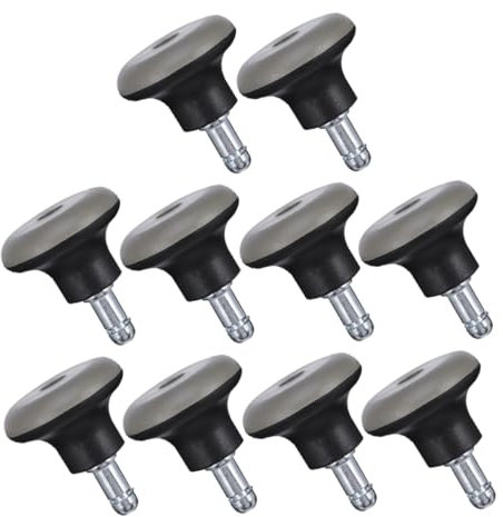 STOBOK 10 Pezzi Di Ruote Per Sedie Da Ufficio Resistenti - Piedini Per Sedie Da Scrivania Con Rotelle Fisse