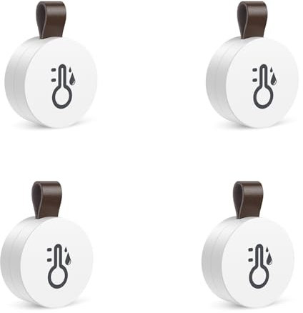 PAGJHRFJG 4X ThermomèTre HygromèTre ThermomèTre ExtéRieur sans Bluetooth Capteur de TempéRature et D'Humidité pour Intelligente