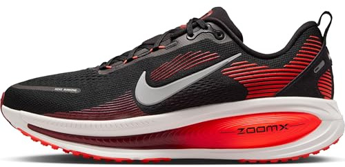 Nike Vomero 18 löparskor för män, Svart Summit White Bright Crimson, 46 EU