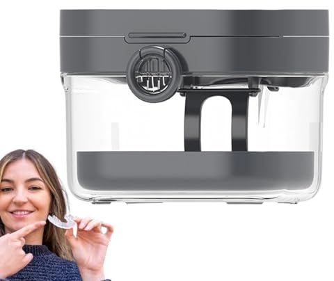 Custodia Portadentiera Da Ammollo Set Pulizia Retainer E Bite Notturno | Vaschetta Bagno Dentiera Scatola Contenitore, Bite Notturno, Per Viaggio, Bagno, Unisex, Anziani, Bambini, Adolescenti