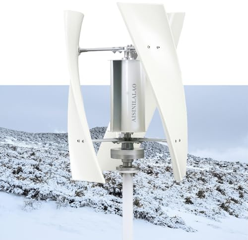 AISINILALAO Generatore di Turbine eoliche a levitazione Magnetica Verticale da 14000w, Turbine eoliche a Basso Rumore da 12 V 24V 220 V Turbine eoliche con Controller per casa, Uso Esterno,12V