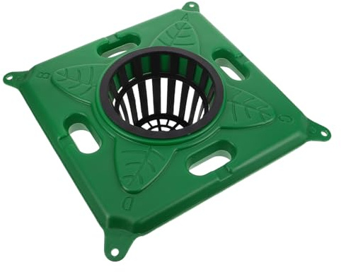 Mikikit Jardinière Hydroponique Flottante Carrée pour Étang Extérieur, Pot Flottant Modulaire en Plastique Solide, Lit de Plantation Écologique pour Plantes Aquatiques, Île Aquaponique