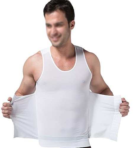 LYGBAOFUL Herr Shapewear Compression Shirt Undertröja Magen Slimming Body Vä Linne Magen kontroll